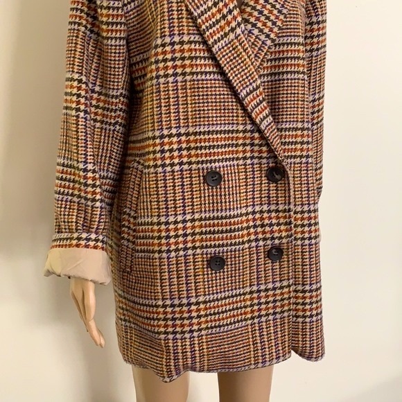 GLASSONS | The Button Front Check Coat - Picture 4 of 7